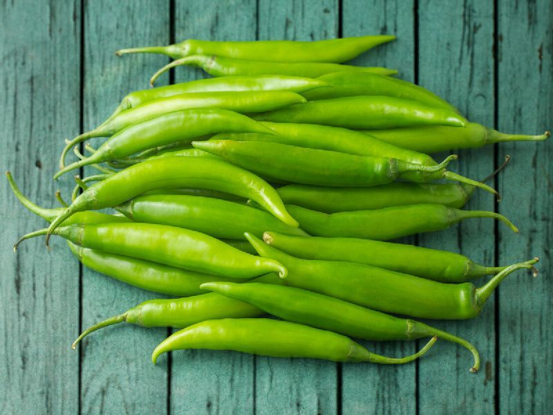 fresh green chilli