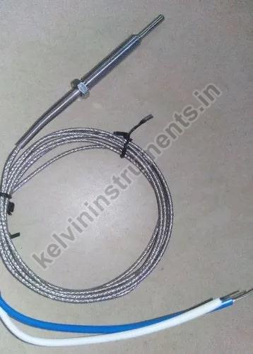 Stainless Steel Kelvin Thermocouple Sensor, for Industrial, Color : Grey