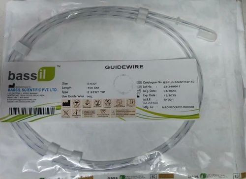 BASSIL PTFE Zebra Guide Wire, for Hospital, Packaging Type : Single