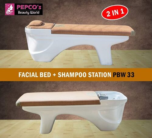 Pepco Facial Bed, Color : White, Brown