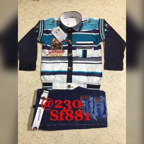 Boys Fancy Shirt and Jeans Set