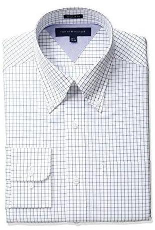 Collar Neck Formal Check Shirt, Size : XL
