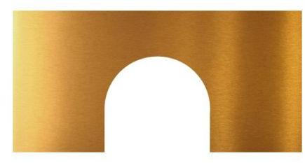 Golden Brass Rectangular Slot Type Shim