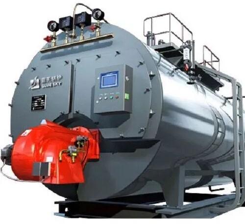 Mild Steel Steam Boiler, Capacity : 500 (kg/hr)