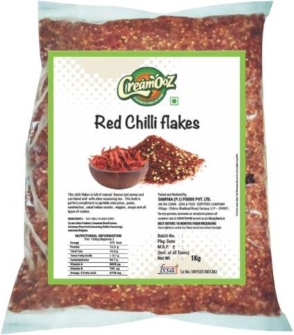1 Kg Creamooz Red Chilli Flakes, Shelf Life : 6 Months