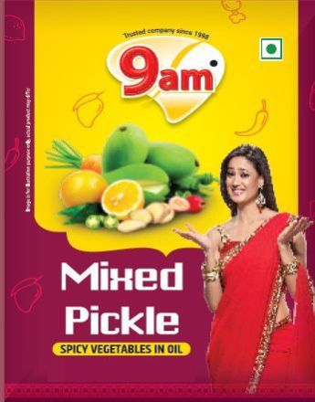 30gm 9am Mixed Pickle, Packaging Type : Poly Pouch
