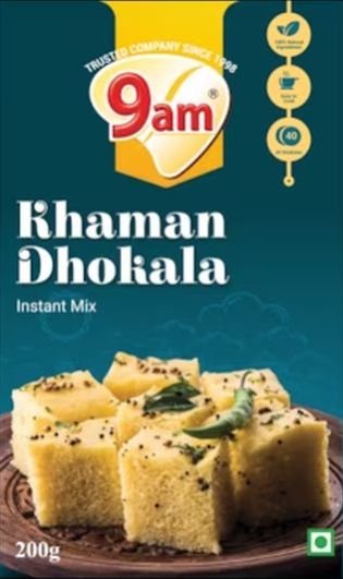 9am Khaman Dhokla Instant Mix, Certification : FSSAI Certified