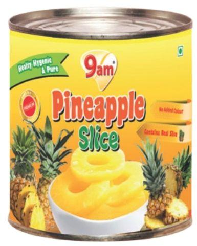 9am Pineapple Slice, for Juice, Snacks, Style : Canned