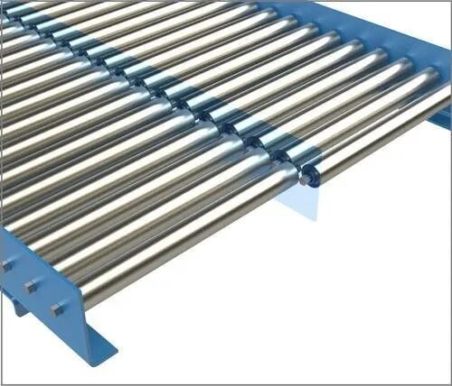 Silver Carbon Steel Frame Roller Conveyor