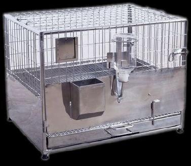 Rabbit Cage Standard & Trolley, for Laboratory Use
