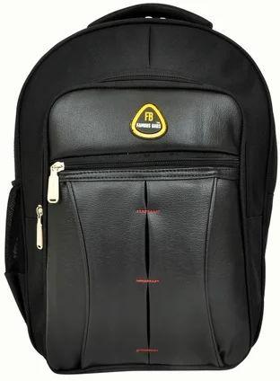 HI-PICK Plain Polyester Black Laptop Bag