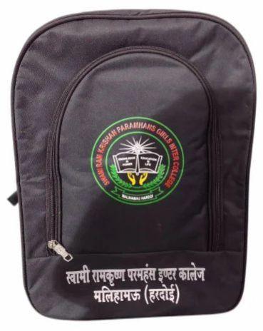 HI-PICK Printed Polyester Black Promotional Customized Backpack, Technics : Machine Made