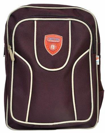 HI-PICK Polyester Brown Unisex School Bag, Size : Small, Medium, Large