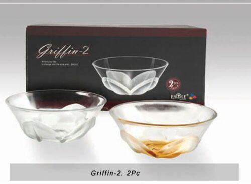 Round Glass Griffin Bowl, Color : White