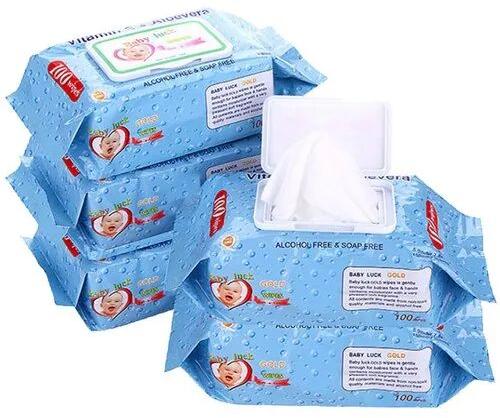 Cotton baby wet wipe, Age Group : Newly Born