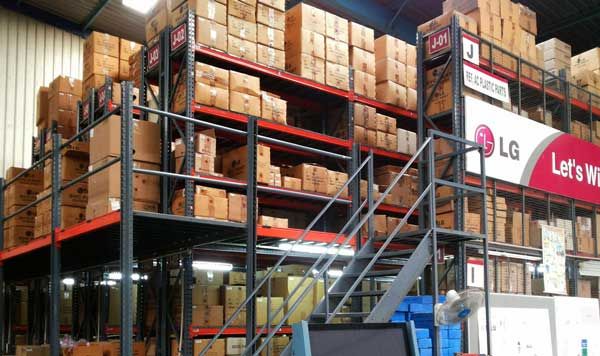 Stainless Steel Industrial Two Tier Racking System
