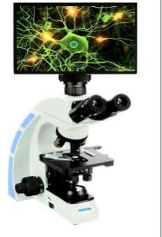 Trinocular Co-axial Research Microscope with Infinity Corrected Optics