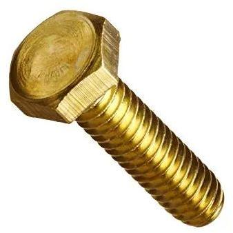 Round Polished Brass Bolts, for Fittings, Color : Golden
