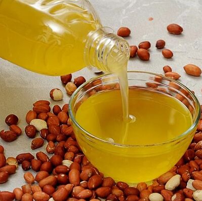 Yellow Liquid Organic Groundnut Oil, For Cooking, Certification : Fssai