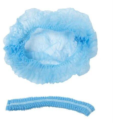 Round Disposable Bouffant Cap, Color : Blue