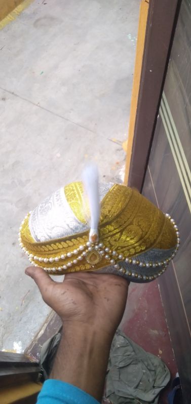 Golden silver turban Mysore peta