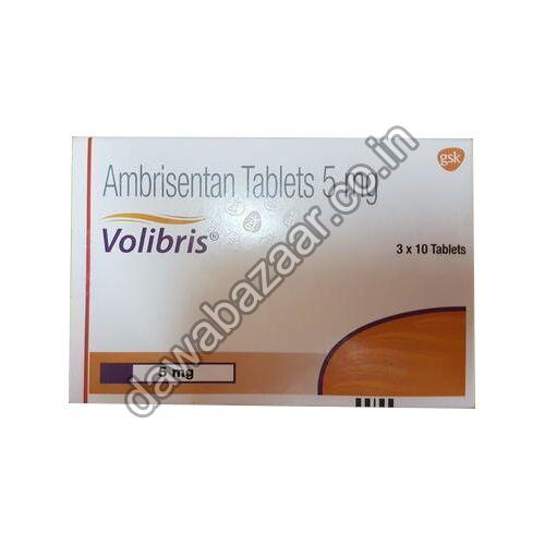 Volibris Ambrisentan 5mg Tablets, Packaging Type : Carton Box