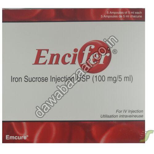Encifer iron sucrose injection, Packaging Type : Plastic Bottle