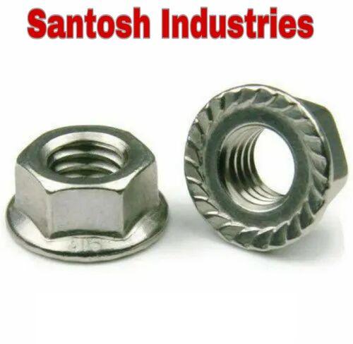 Mild Steel Flange Nuts, Size : M6 To M16