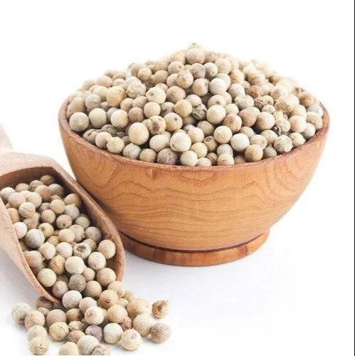 Natural white pepper seeds, for Human Consumption, Packaging Type : Plastic Packet