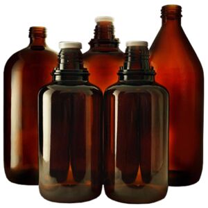 Glass Polished Chemical Bottles, for Pharmaceutical, Size : 100ml, 150ml, 200ml, 250ml