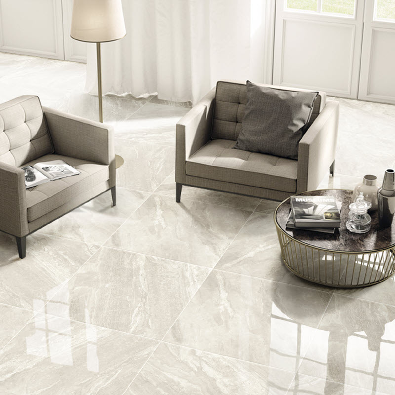 glossy porcelain tiles