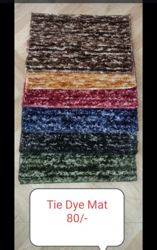 Multicolor Soft Cotton Tie Dye Door Mat