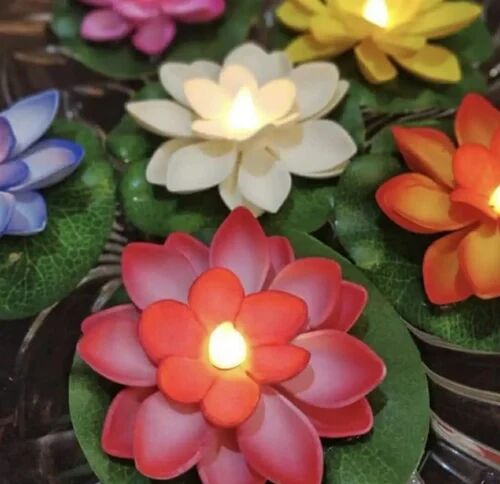 Flower LED Tea Light Candle, Color : Multi