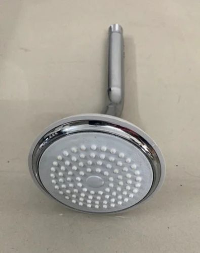 Chrome Finish Round Shower Head, for Bathroom, Feature : Unique Design, Surface Coated, Heat Resistant