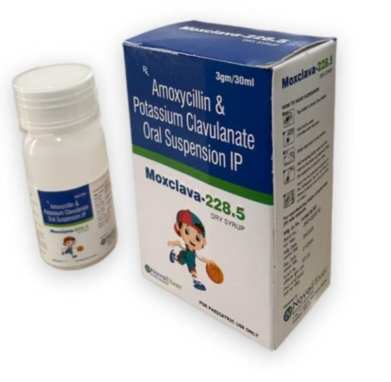 Moxclava-228.5 Syrup Moxclava Oral Suspension, For Pharmaceuticals, Clinical, Hospital