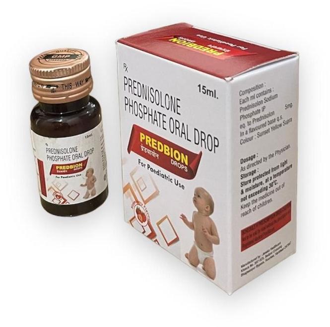 Predbion (Prednisolone Phosphate oral drop), Packaging Type : Glass Bottle