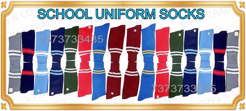 Multicolor Spm Cotton School Socks, Size : Multisizes