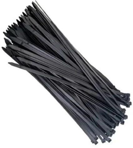 Polished Plastic Weather Resistant Cable Ties, Color : Black