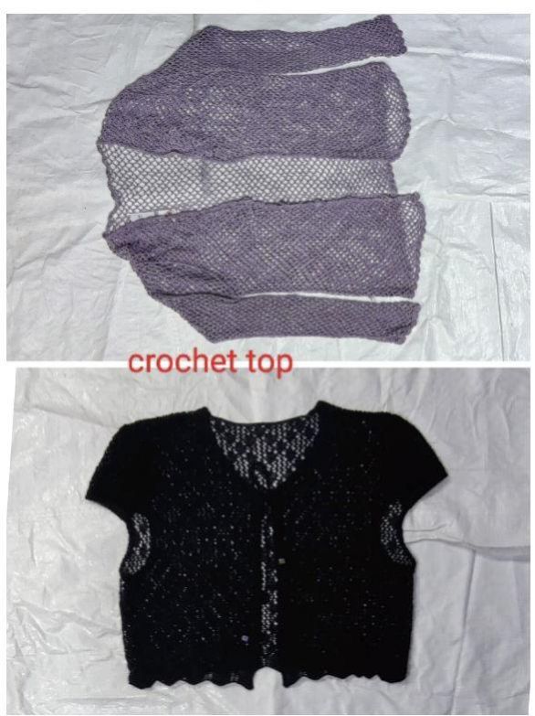 Imported Second Hand One Time Used Crochet Top