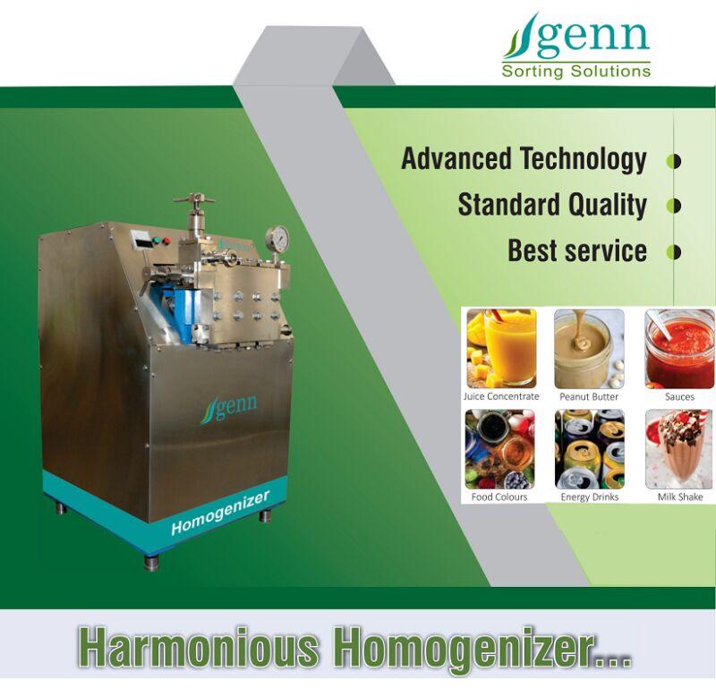 GENN SS Fruit Juice Homogenize Machine, Certification : ISO 9001:2015