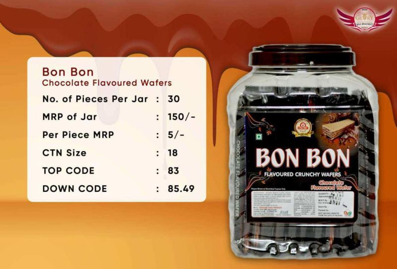 Bon Bon Chocolate Flavoured Wafers, Packaging Type : Plastic Box