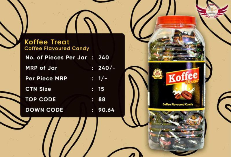 Koffee Treat Coffee Flavoured Candies, Packaging Type : Plastic Box