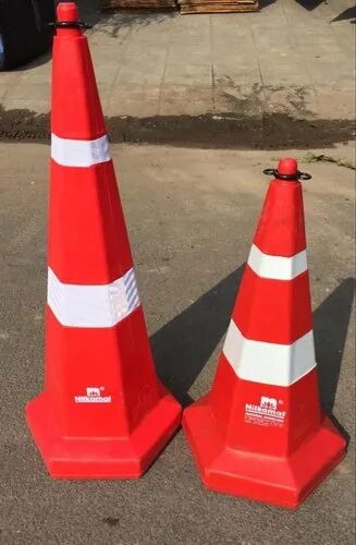 PVC Safety Cone, Color : Red