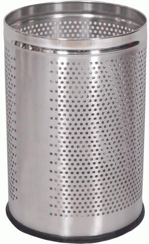 Stainless Steel Perforated Dustbin, for Commercial, Residential, Size : 15x15x12inch, 18x18x14inch