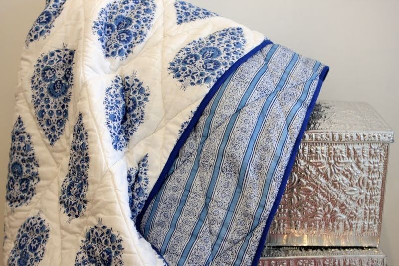 Printed Cotton Handmade Quilt, Size : Standard