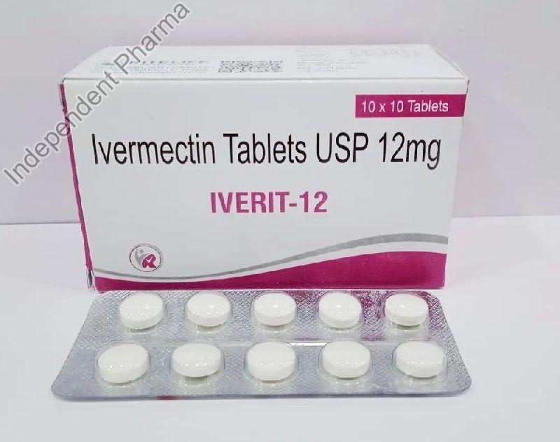 Iverit 12mg Tablets, Type Of Medicines : Allopathic