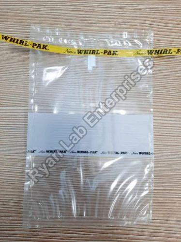 Transparent Whirl Pak Sterile Sampling Bags