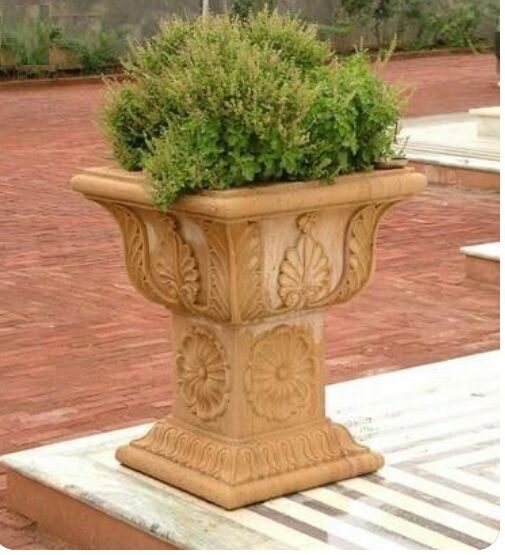 Sandstone Tulsi Pot