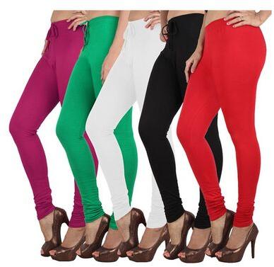 Polyester Plain Leggings, Length : Standard Length