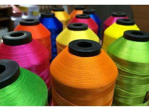 Vardhman Polyester Thread, Pattern : Dyed